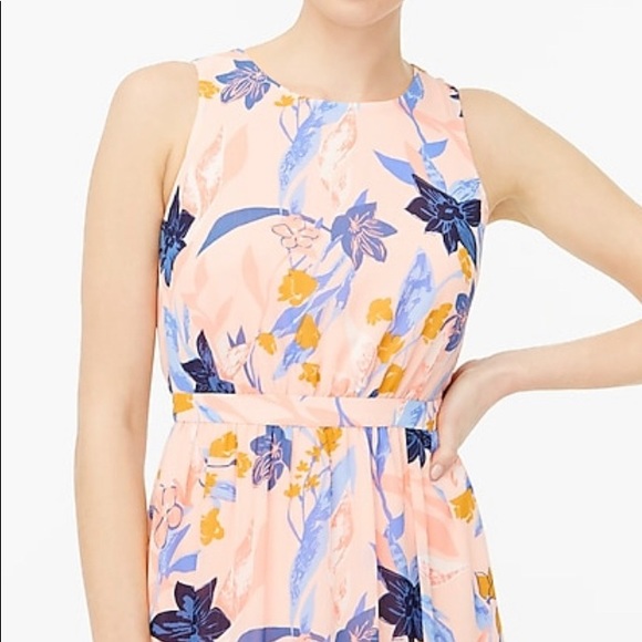 NWT J.Crew Crinkle tiered midi dress 14 - Picture 2 of 4